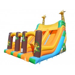 Plate Forme 13 Pieds Double Toboggan Girafe Plate Forme 13 Pieds Double Toboggan Girafe
