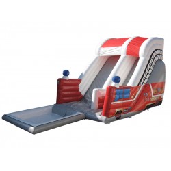 Toboggan De Pompiers Avec Piscine Toboggan De Pompiers Avec Piscine