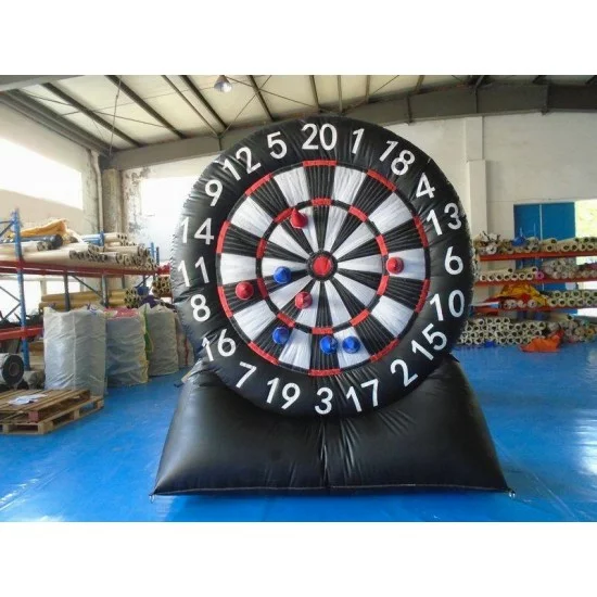 Cible De Football Gonflable 150 Cm - Jeu De Fléchettes Extérieur Avec 4 Ballons Et Pompe - Pour Jardin, Fête, Famille - 7